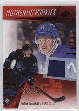 2023-24 Upper Deck SP Game Used Authentic Rookies Jersey Bobby McMann #217 0cv