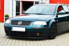 Black Gloss Front Bumper Spoiler Skirt Valance For Vw Passat 3bg 2000-2005