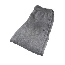 Polo Ralph Lauren Pants Kids Medium 10-12 Gray Fleece Joggers Elastic Cuffs