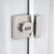 Mechanical 3 Digit Password Cabinet Lock Keyless Sliding Door Silver 1 PCS