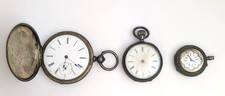 Lot of 3 Antique Pocket Watches (For Parts/Repair)