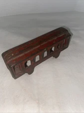 Vintage 4.75" Cast Iron Passenger Train Car AC Williams Kenton Hubley