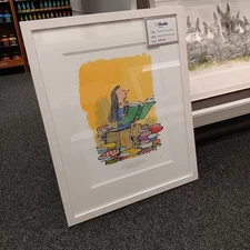 Quentin Blake &Roald Dahl-'The books transported her.' *framed* ltd edition