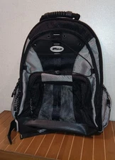TARGUS Backpack Laptop Bag Waist Strap Black Gray Travel School Work TSB212 NWOT
