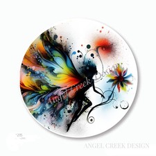 OIL PAINTING STYLE FAIRY PARTY FAVORS SCRAPBOOK STICKERS ENVELOPE SEALS LABELS