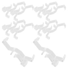 10 Pcs Clear Window Blind Clips Plastic Valance Retainer for Horizontal Blinds
