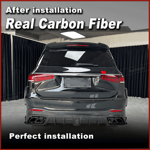For Mercedes Benz X167 GLS63 2021-2025 Real Carbon Rear Roof Window Spoiler Wing - Picture 2 of 11