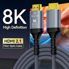 8K Fiber Optic HDMI 2.1 Cable 10M 15M 20M 30M 8K60hz 4K120 144hz,48Gbps