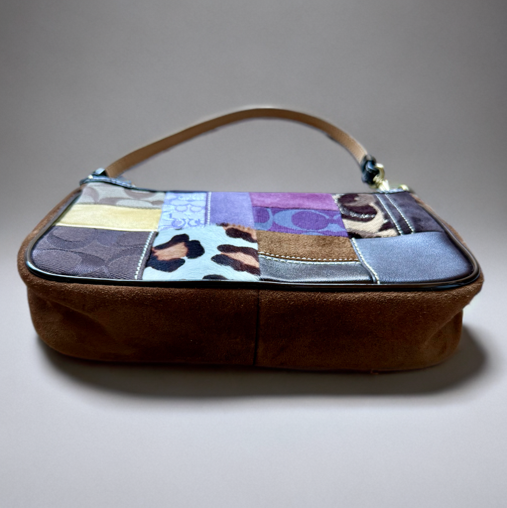 Coach Y2K Purple Patchwork Demi Shoulder Bag 7071 China | eBay