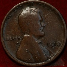 1910-S San Francisco Mint Copper Lincoln Wheat Cent