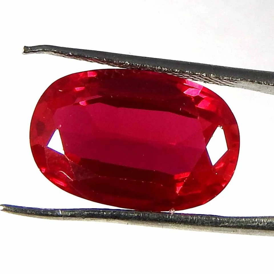 10.55CtsNatural 15x10x6 Imitation Ruby Oval Cut Cabochon Loose Gemstones - Image 2 of 3