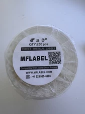 MFLABEL  Direct Thermal Labels for Zebra & Eltron Printers 4 x 6 in, 250 Labels