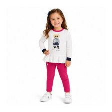 Image of Ralph Lauren Polo Bear Fleece Sweatshirt and Leggings Set