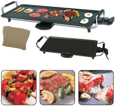 Elektrischer Teppanyaki-Grill mit einstellbarer Temperatur - Ideal für Fleisch & Gemüse
