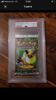 PSA10 Pokemon 1st Edition Jungle Booster Pack  Sealed WOTC Flareon Artwork