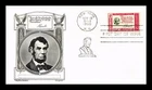 US COVER AMERICAN CREDO ABRAHAM LINCOLN FDC LOWRY ARISTOCRATS CACHET
