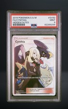 2019 Pokemon Sun And Moon FA/Cynthia SV82 Hidden Fates PSA 9 🔥 Fresh Grade on eBay