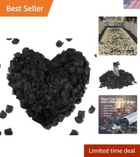 1100 PCS Black Silk Rose Petals for Valentine's Day,Romantic Night,Wedding,Pr...