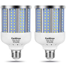 2 Pack 280W Equivalent LED Corn Light Bulb - 4000 Lumen 6500K Cool - 40.0 Watts