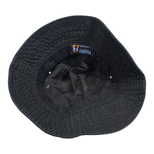 Unisex Black Bucket Hat - Cotton Sun Hat Fishing Boonie Cap Newhattan L/XL - Picture 7 of 9