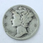 1940 S LIBERTY MERCURY 90% SILVER DIME CIRCULATED COIN #5345