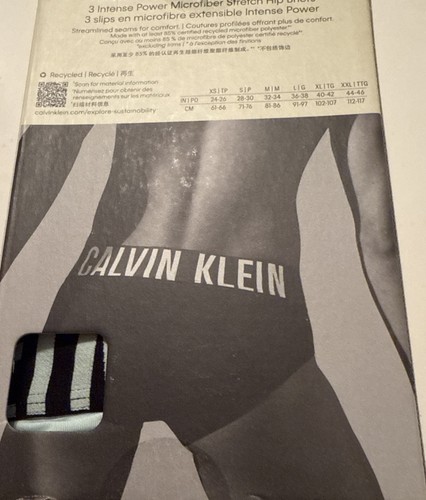 CALVIN KLEIN INTENSO PODER MICROFIBRA ELÁSTICA 3 CADERAS -BREVE - NUEVO - Imagen 6 de 13