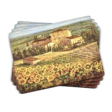 Pimpernel Tuscany Collection Placemats | Set of 4 | Heat Resistant Mats | Cor...