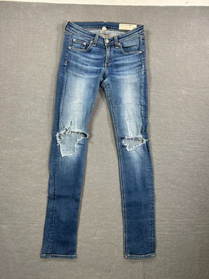Rag & Bone Jeans Womens 25  Blue Skinny Medium Wash Denim