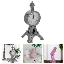 Pink Digital Clock Alarm Ornaments Retro Decor Desktop Clocks For Bedroom Office