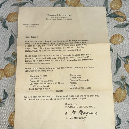 VTG Glassbake Square Coffee Cups Lipton Milk Glass Pastel Colors Set of 6