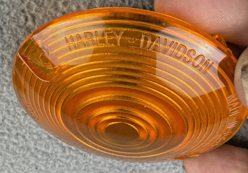 HARLEY-DAVIDSON HD-2 DP 85 Dot PM Amber Orange Turn Signal Lenses Set Of 2 USA - Picture 6 of 6