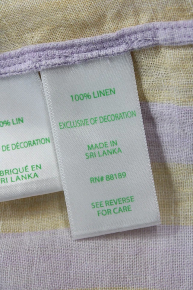 Lilly Pulitzer 女式米色条纹亚麻纽扣长袖上衣 M 码 — 第 4/4 张图片