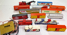 Tyco HO Scale 11 Piece Train Set W/ Transformer Cars Engine AS IS Not Tested