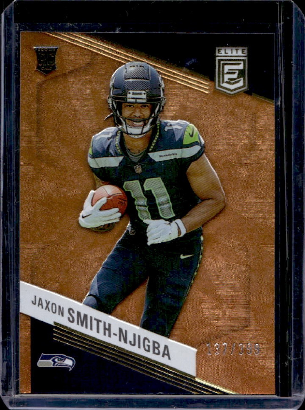 2023 Donruss Elite Jaxon Smith-Njigba Orange Rookie RC #137/399 Seahawks