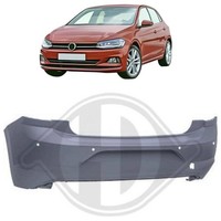 StoßStange Hinten Mit Parksensoren 4 LöCher FüR VW Polo 2017-2021