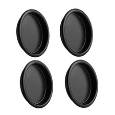 Closet Door Finger Pull 2-1/16  , Easy Snap in Installation, Fits 4 Pack Black