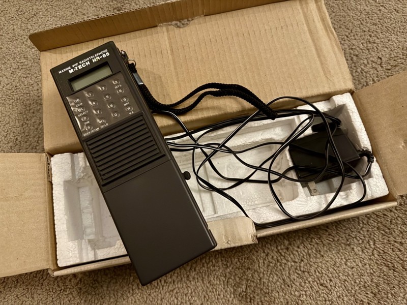 Vintage ICOM VHF Marine Radiotelephone M-Tech HR-85 - In-Box & w/ Chord