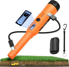 Rechargeable Metal Detector Pinpointer for Adults Kids - IP68 Full Waterproof Ha