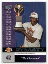 James Worthy 2008-09 Upper Deck DYNASTY Insert #LAL-12 Los Angeles Lakers