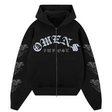 New  Bad Omens "Omens" Zip-Up Merch 2025 Hoodie All Size