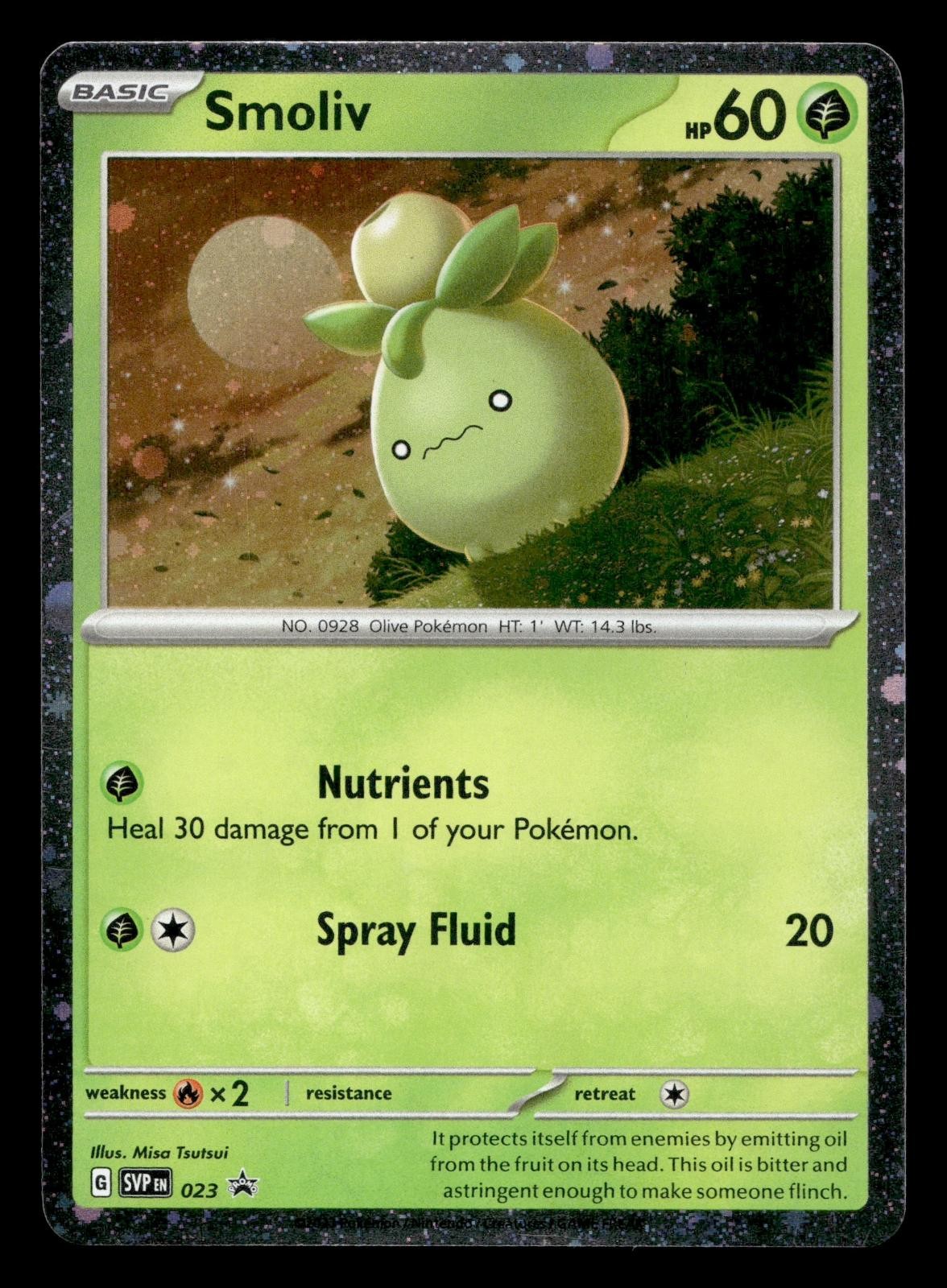 Smoliv 023 Scarlet & Violet Promo Pokemon Holo LP