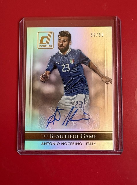 2015 Antonio Nocerino *Silver Auto #/99 Italy “The Beautiful Game” FIFA Soccer