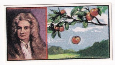 1962 Scientist Card of SIR ISAAC NEWTON