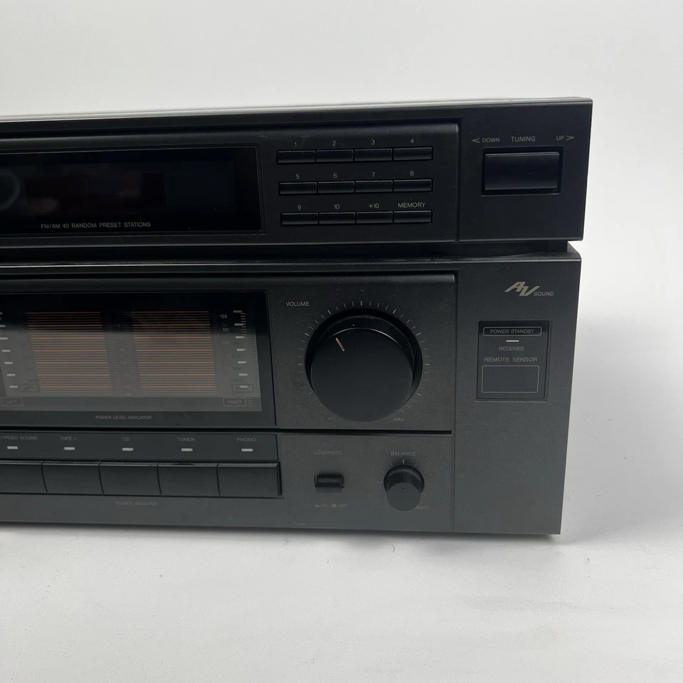 JVC RX-R75BK Computer Controlled Receiver JVC FX-97BK Digital AM/FM Stereo Tuner - Image 3 of 4