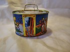Vintage Collectable tin savings bank featuring an "Orient" motif, With Key — photo 4