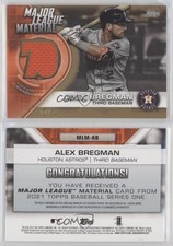 2021 Topps Major League Materials Gold /50 Alex Bregman #MLM-AB