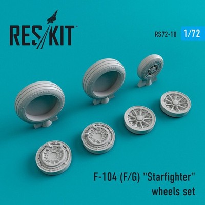 ResKit RS72-0010 - 1:72 F-104 (F,G) Starfighter wheels set