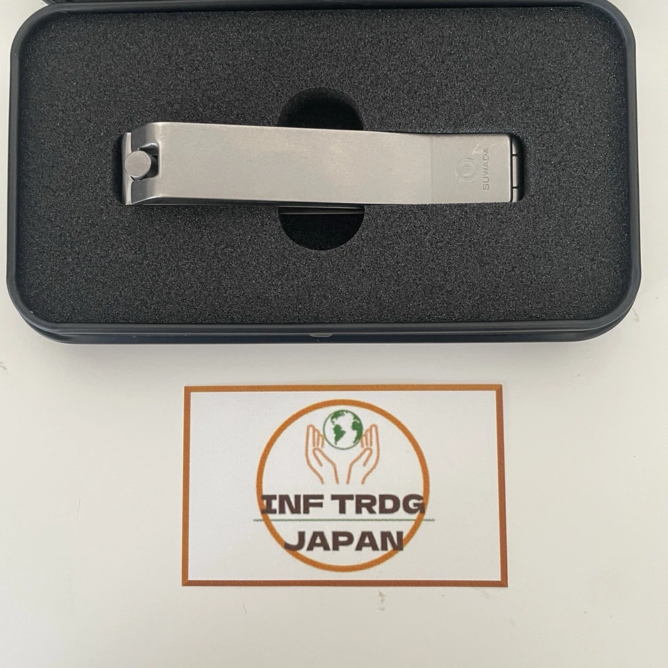 Cortaúñas SUWADA Alta Calidad Plegable Tipo 75mm con Estuche Hecho en JAPÓN NUEVO Foto 3 de 4
