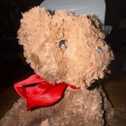 Animal Adventure Dark Brown Soft Plush Teddy Bear Red Bow Stuffed Animal 2014 — photo 7