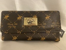Beverly Hills polo club women s brown wallet new WB27VANBN